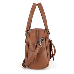 WG185-5112 Wrangler Whipstitch  Collection Satchel/Crossbody Bag -Brown
