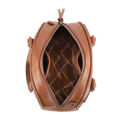 WG185-5112 Wrangler Whipstitch  Collection Satchel/Crossbody Bag -Brown