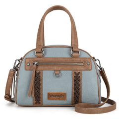 WG185-5112 Wrangler Whipstitch  Collection Satchel/Crossbody Bag -Jean