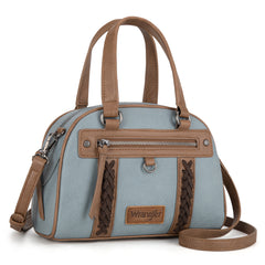 WG185-5112 Wrangler Whipstitch  Collection Satchel/Crossbody Bag -Jean