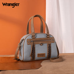 WG185-5112 Wrangler Whipstitch  Collection Satchel/Crossbody Bag -Jean