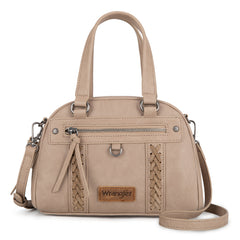 WG185-5112 Wrangler Whipstitch  Collection Satchel/Crossbody Bag -Khaki