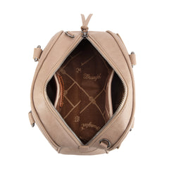 WG185-5112 Wrangler Whipstitch  Collection Satchel/Crossbody Bag -Khaki