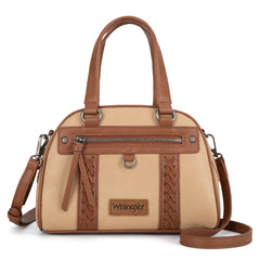 WG185-5112 Wrangler Whipstitch  Collection Satchel/Crossbody Bag -Tan