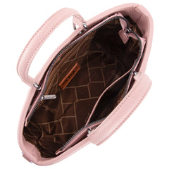 WG188-8312 Wrangler Top Handle Tote/Crossbody Detachable Key Ring Card Holder - Pink