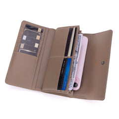 WG196-W056  Wrangler Western Floral Tooled Tri-fold RFID Wallet/Wristlet - Lime