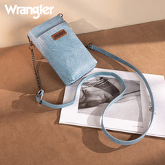 WG200-055  Wrangler RFID Small Crossbody/Cellphone Wallet - Jean