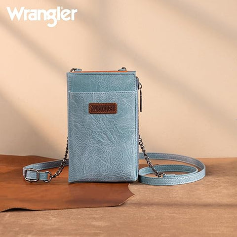 WG200-055  Wrangler RFID Small Crossbody/Cellphone Wallet - Jean