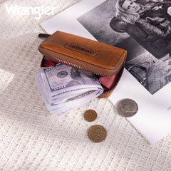WG200-W053  Wrangler Small Wallet RFID Card Holder - Brown