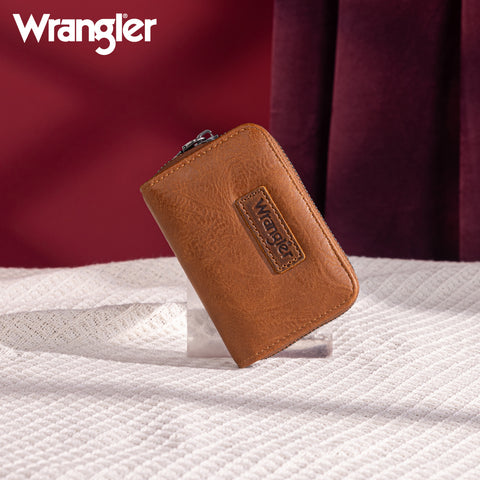 WG200-W053  Wrangler Small Wallet RFID Card Holder - Brown