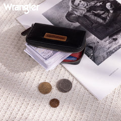 WG200-W053  Wrangler Small Wallet RFID Card Holder - Black