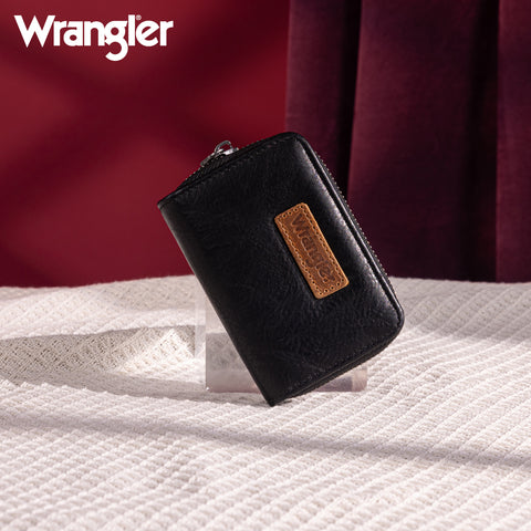 WG200-W053  Wrangler Small Wallet RFID Card Holder - Black