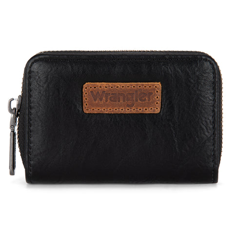 WG200-W053  Wrangler Small Wallet RFID Card Holder - Black