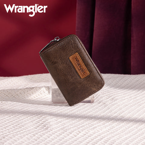 WG200-W053  Wrangler Small Wallet RFID Card Holder - Coffee