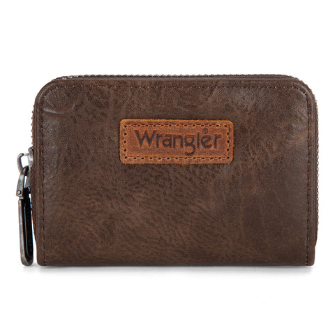 WG200-W053  Wrangler Small Wallet RFID Card Holder - Coffee