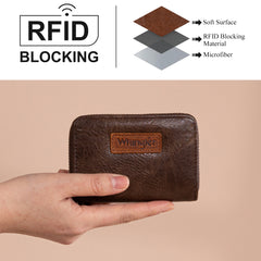 WG200-W053  Wrangler Small Wallet RFID Card Holder - Coffee