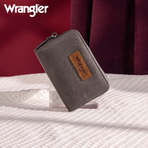 WG200-W053  Wrangler Small Wallet RFID Card Holder - Grey