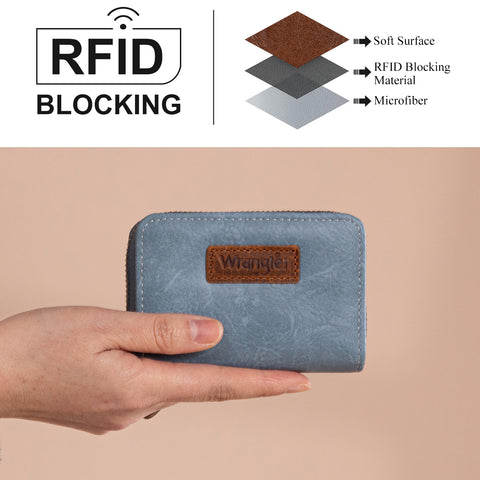 WG200-W053  Wrangler Small Wallet RFID Card Holder - Jean