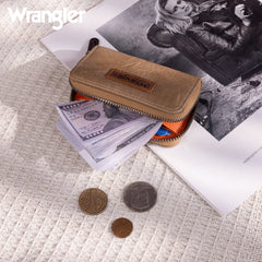 WG200-W053  Wrangler Small Wallet RFID Card Holder - Khaki