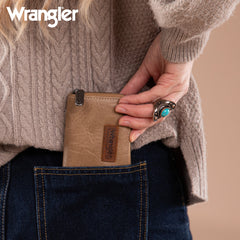 WG200-W053  Wrangler Small Wallet RFID Card Holder - Khaki