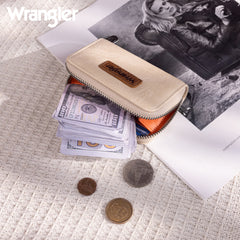 WG200-W053  Wrangler Small Wallet RFID Card Holder - Tan