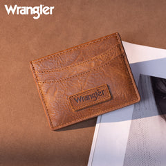 WG200-W054 Wrangler Credit Card Holder Wallet- Brown