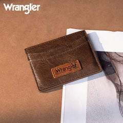 WG200-W054 Wrangler Credit Card Holder Wallet- Coffee