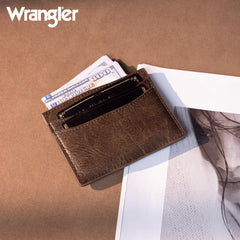 WG200-W054 Wrangler Credit Card Holder Wallet- Coffee