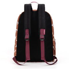 WG2000-006BR    Wrangler Horse Print Backpack - Brown
