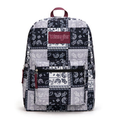 WG2000-008BK    Wrangler Paisley Print Backpack -Black