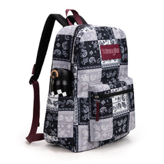 WG2000-008BK    Wrangler Paisley Print Backpack -Black