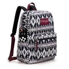 WG2000-011BK   Wrangler Aztec Print Backpack -Black