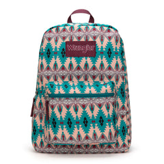 WG2000-012TQ    Wrangler Aztec Print Backpack -Turquoise