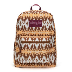 WG2000-013BR   Wrangler Aztec Print Backpack -Brown