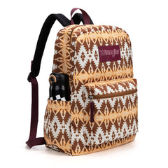 WG2000-013BR   Wrangler Aztec Print Backpack -Brown