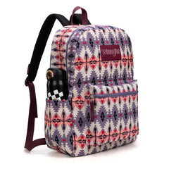 WG2000-015LV  Wrangler Aztec Print Backpack -Lavender