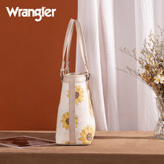 WG204-2002  Wrangler Sunflower Print Tote Bag - Beige