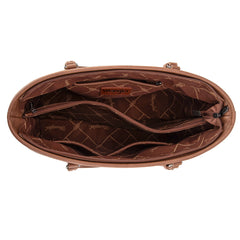 WG204-2002  Wrangler Sunflower Print Tote Bag - Brown
