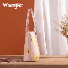 WG204-2002  Wrangler Sunflower Print Tote Bag - Pink