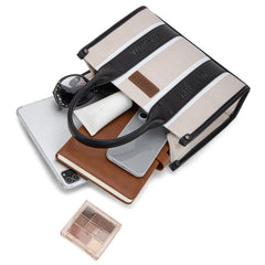 WG208-8120SBK  Wrangler Color Block Tote/Crossbody - Black