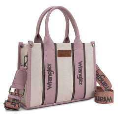 WG208-8120SDPK   Wrangler Color Block Tote/Crossbody - Dark Pink
