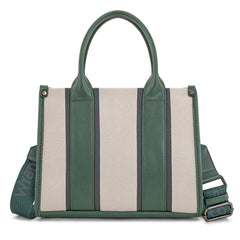WG208-8120SGN   Wrangler Color Block Tote/Crossbody - Green