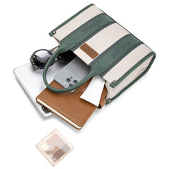 WG208-8120SGN   Wrangler Color Block Tote/Crossbody - Green
