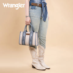WG208-8120SJN   Wrangler Color Block Tote/Crossbody - Jean