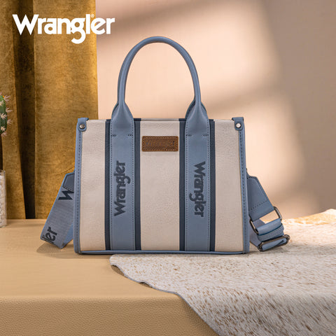 WG208-8120SJN   Wrangler Color Block Tote/Crossbody - Jean
