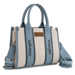 WG208-8120SJN   Wrangler Color Block Tote/Crossbody - Jean