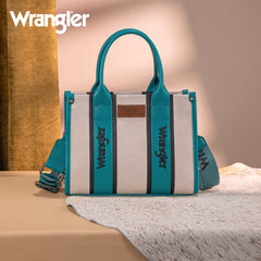 WG208-8120STQ   Wrangler Color Block Tote/Crossbody - Turquoise