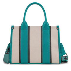WG208-8120STQ   Wrangler Color Block Tote/Crossbody - Turquoise