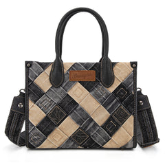 WG210-8120S  Wrangler Woven Denim Concealed Carry  Tote/Crossbody -Black