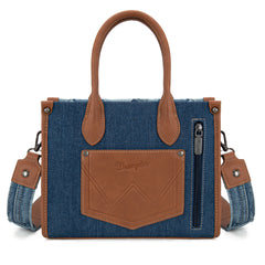 WG210-8120S  Wrangler Woven Denim Concealed Carry  Tote/Crossbody -Jean
